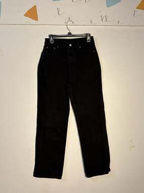 009-0119 Koaj 90's Fit High Rise Black Denim Jeans